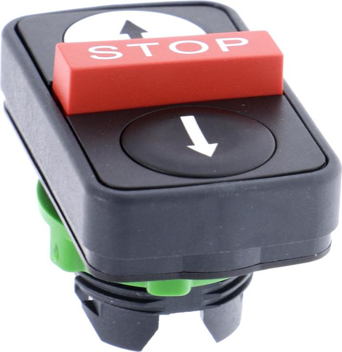 Actual product image Schneider Electric Triple pushbutton white flat/red ZB5AA71124