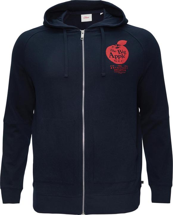 Produktbild s.Oliver Sweatshirt Jacke Sweatjacke mit Kapuze (3XL)