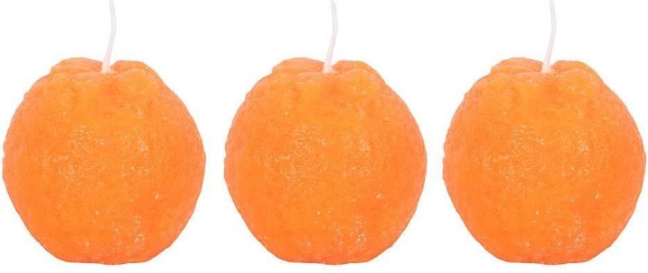 Produktbild Something Different Kerze Orange Förmig 3erPack (3 Stk.)