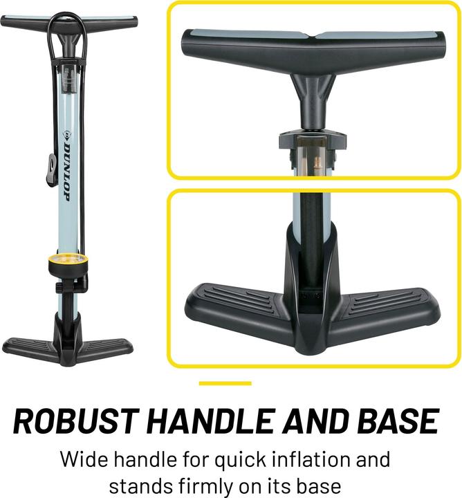 Productafbeelding Dunlop Vloerpomp fiets zwart/grijs