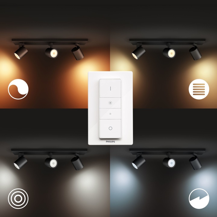 Immagine prodotto Philips Hue Runner incl. interruttore dimmer (1050 lm, GU10)