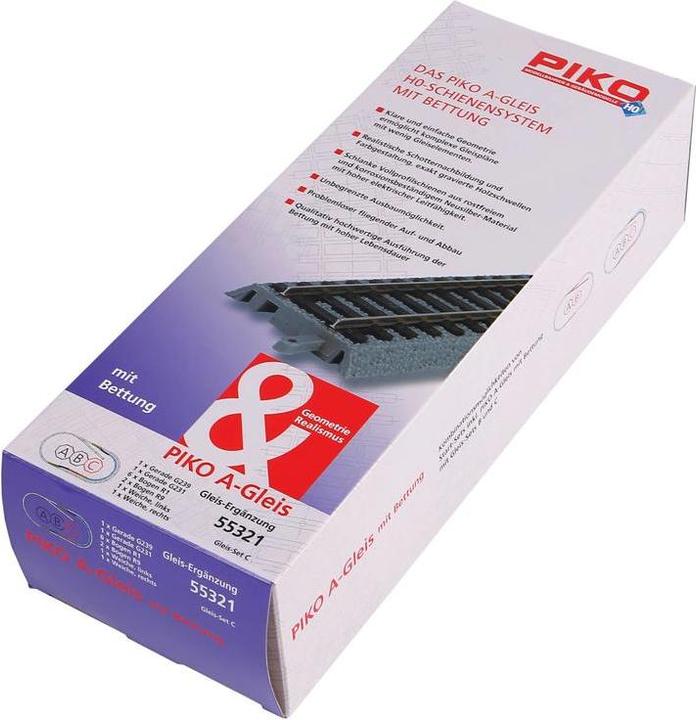 Produktbild Piko A-Gleis mit Bettung Gleis Set C (Spur H0)