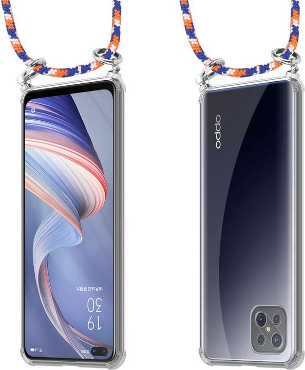 Produktbild Cadorabo TPU Handy Kette SILBER Cover
