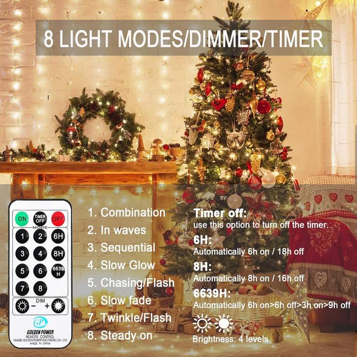 Actual product image Bowfar LED light chain (20 m)