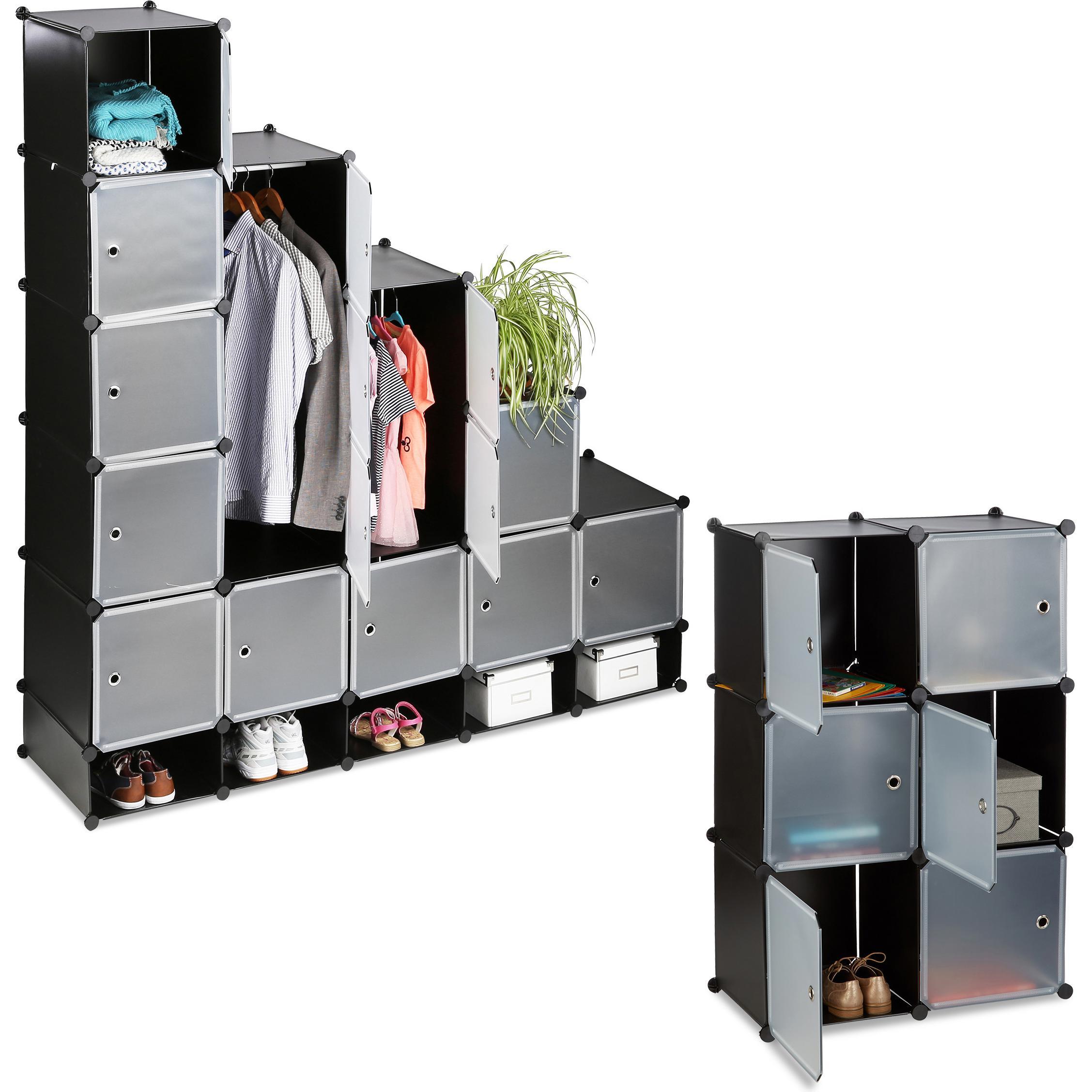 Thumbnail - Relaxdays, Kleiderschrank, XXL Stecksystem (180 x 46.5 x 234 cm)