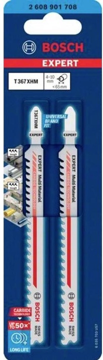 Actual product image Bosch Professional Zubehör EXPERT 'Multi Material' T 367 XHM Jigsaw blade, 2 pieces