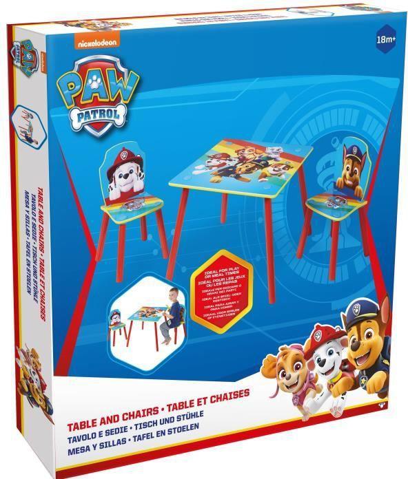 Produktbild Moose Paw Patrol - Set aus Tisch und 2 Stühlen für Kinder
