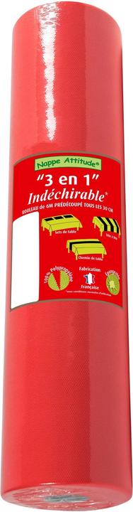 Immagine prodotto PROnappe PRO nappe Tischläufer Tête-à-tête 40 cm x 4.8 m, Rot (40 x 480 cm)