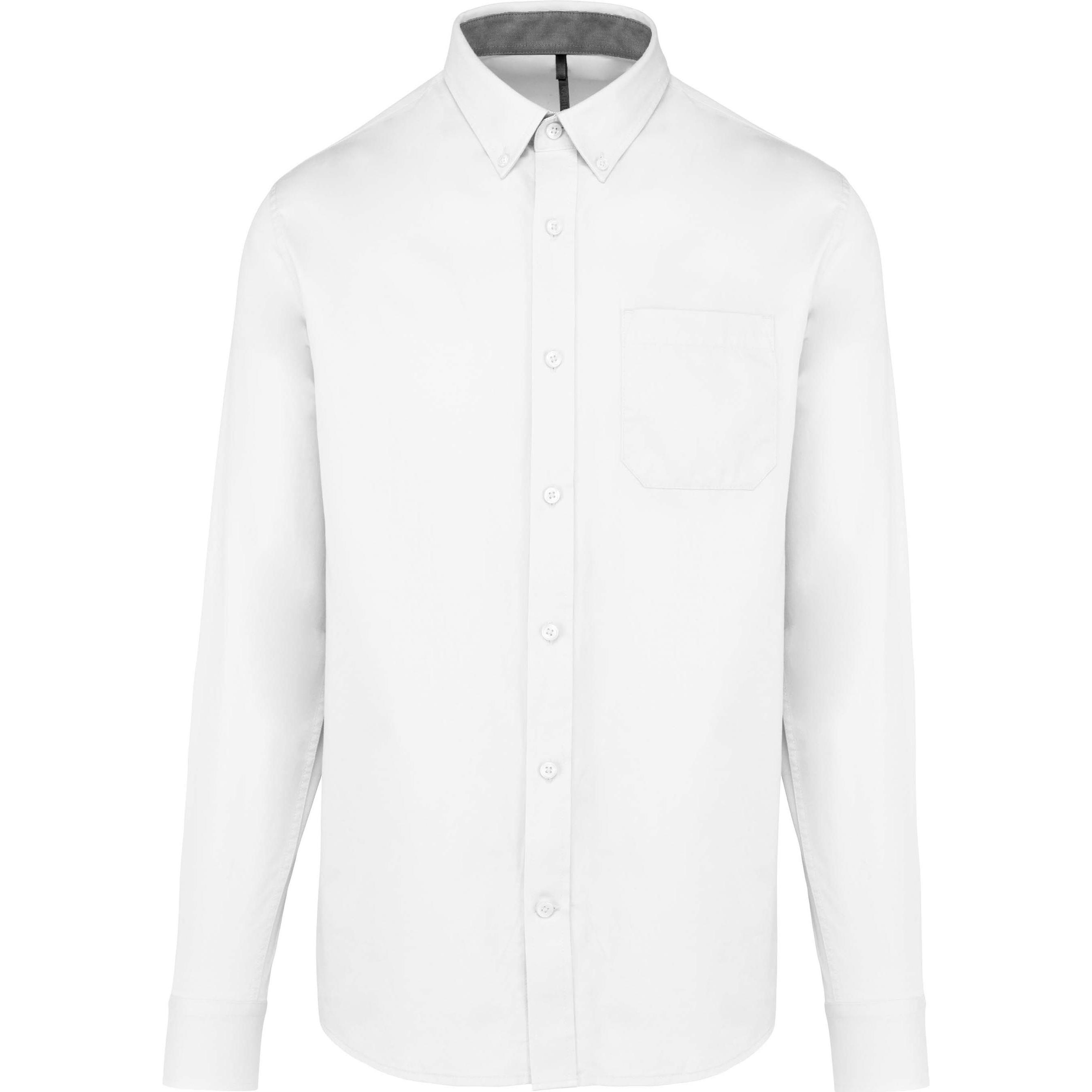 Kariban, Herren, Hemd, Nevada, Weiss, (XS)