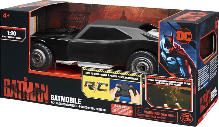 Actual product image Maki DC Comics The Batman Batmobile remote control car in official look as in the Batman motion picture