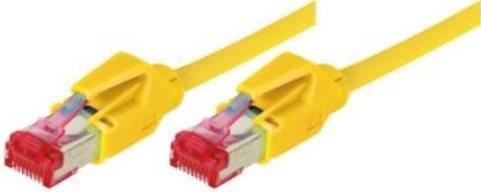Actual product image Tecline Patch cable S/FTP, PiMF, Cat 6, yellow, 0.5 m halogen-free, with Draka cable and Hirose plugs TM21 (S/FTP, CAT6, 0.50 m)