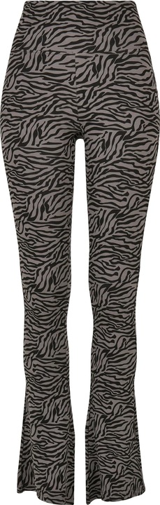 Actual product image Urban Classics Ladies High Waist Zebra Boot Cut Leggings - 14105 (5XL)