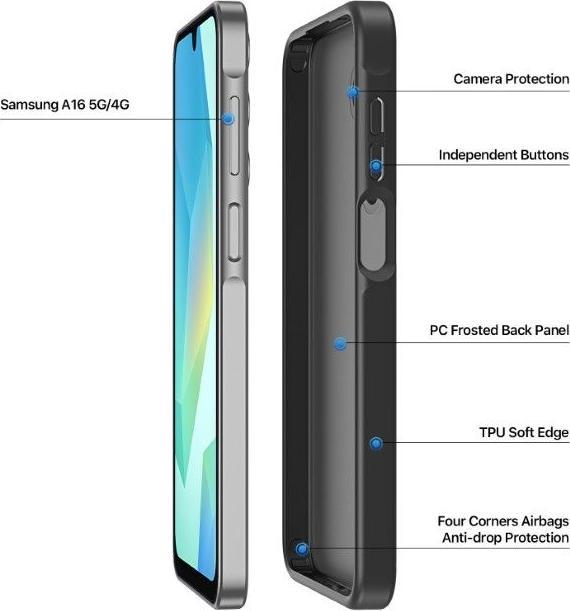 Immagine prodotto Dux Ducis Cover rigida della serie Yind (Samsung Galaxy A16 5G)