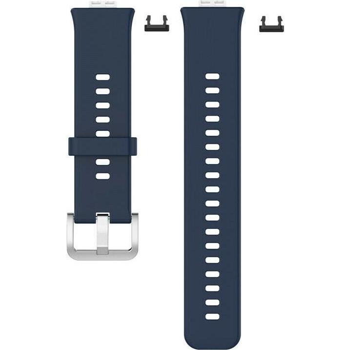 Strap-it Silikonarmband (Silikon, Watch Fit), Uhrenarmband, Blau