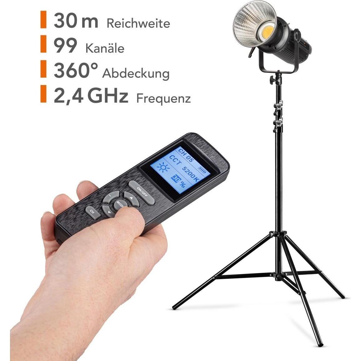 Thumbnail - Walimex pro LED Niova 350W/500W Plus Daylight Set (Studioleuchte), Dauerlicht, Schwarz