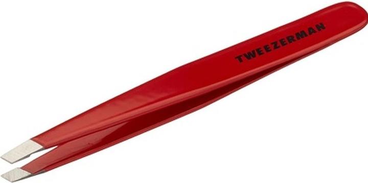 Tweezerman Stainless Steel Slant Tweezer Signature Red