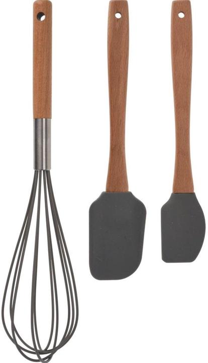 Furber Baking utensil set, 3-piece brown/grey
