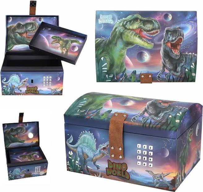 Produktbild Magni Depesche Dino  World Schatztruhe mit LED Code und Sound