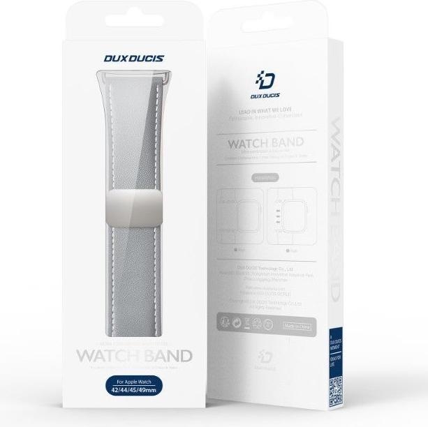 Actual product image Dux Ducis YA Strap (42 mm, 44 mm, 45 mm, 49 mm, Genuine leather, Apple Watch Series 1, Apple Watch Series 2, Apple Watch Series 3, Apple Watch Series 4, Apple Watch Series 5, Apple Watch Series 6, Apple Watch Series 7, Apple Watch Series 8, Apple Watch Series 9, Apple Watch SE, Apple Watch Ultra, Apple Watch Ultra 2)