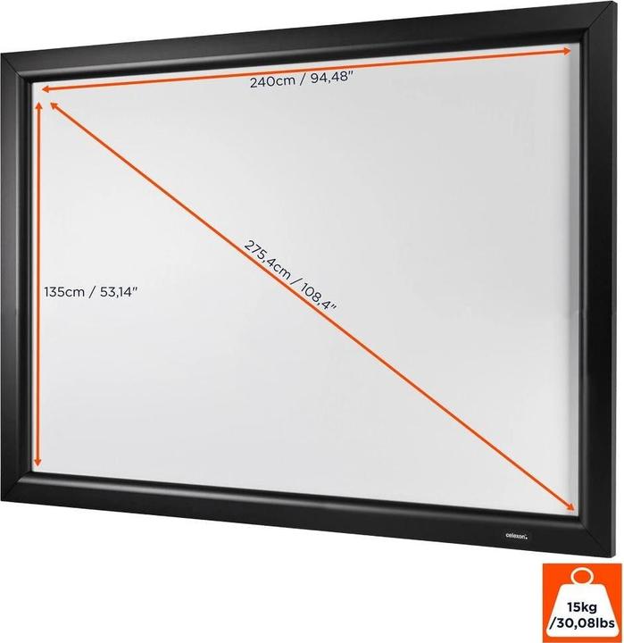 Produktbild Celexon Home Cinema Rahmenleinwand, 16:9 (108.27", 16:9)