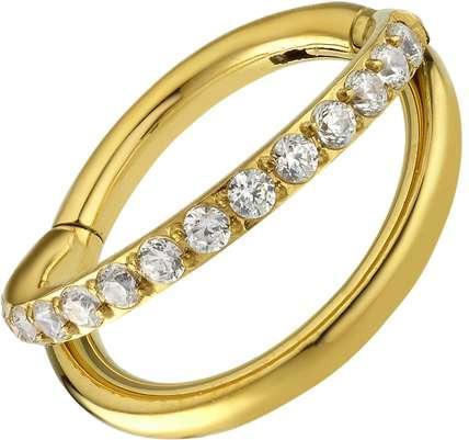 Immagine prodotto Bijouteria Piercing orecchio (Acciaio chirurgico 316L, Vetro (di orologio))