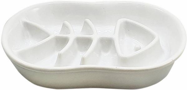 Immagine prodotto Nobby Ciotola anti-snack FISH, 22,5 x 17 x 4 cm, bianca (0.50 l)