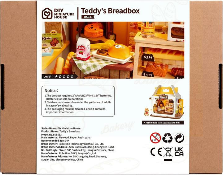 Image du produit Rolife DS033 - Boîte à pain de Teddy