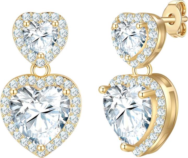 Image du produit Yokoamii Ohrhänger gelbgold Zirkonia weiss - 38626 (Laiton doré à l'or jaune 14 carats)