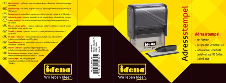Produktbild Idena Adressstempel 4 Zeilen