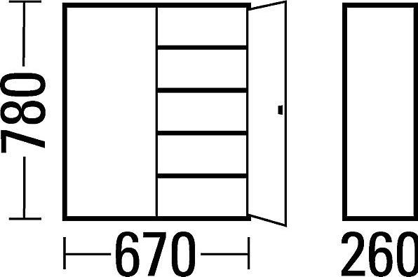 Actual product image eurokraft pro Storage cupboard with storage boxes (67 cm, 78 cm)