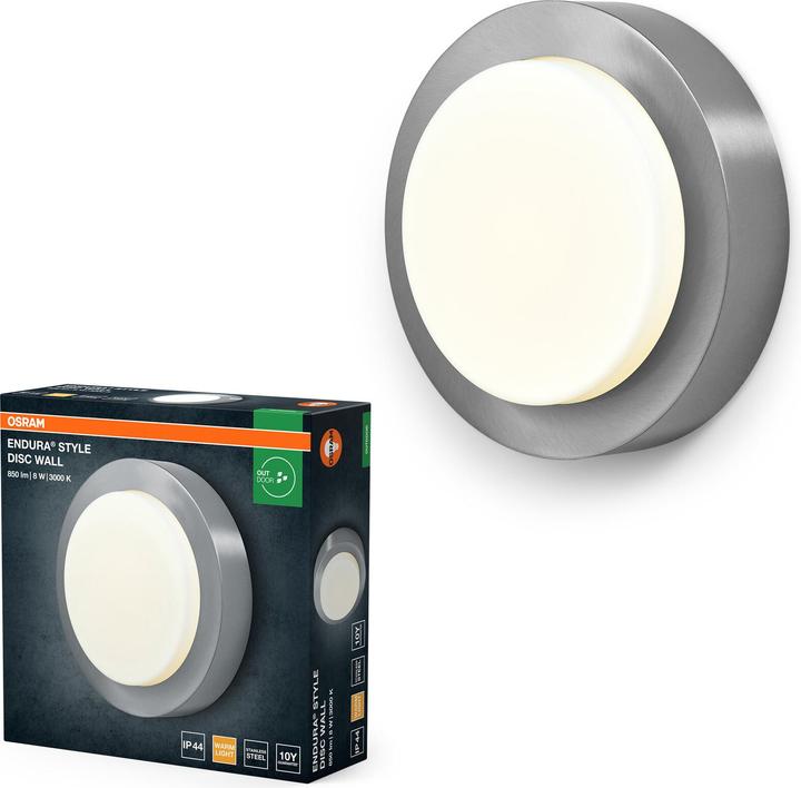 Osram ENDURA STYLE DISC Wall 8W (370 lm, IP44)