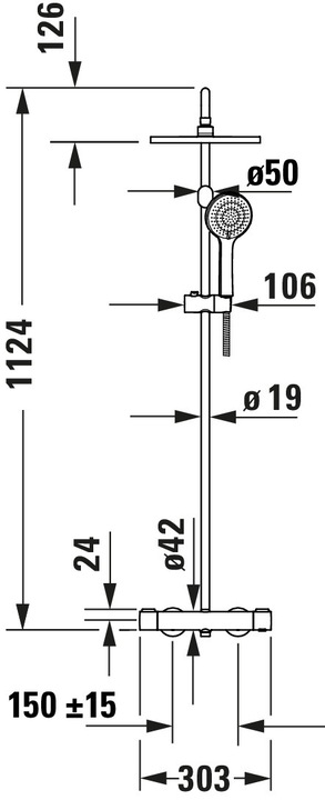 Image du produit Duravit Système de douche Shower Systems