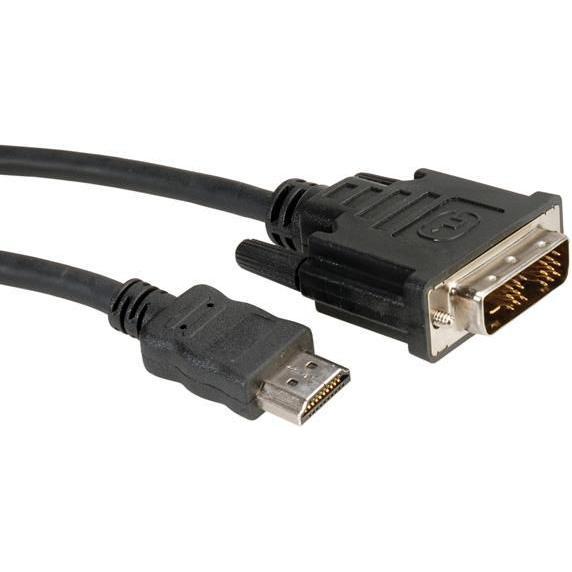Roline Nero Dvi Hdmi (Typ A) — Dvi Hdmi (Typ A) (5 M), Cavo Video,