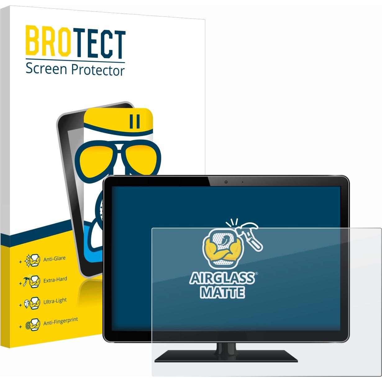BROTECT Schutzglas Schutzfolie Glas Folie Displayschutz matt (496.06", 4 : 3), Notebook Schutzfolie