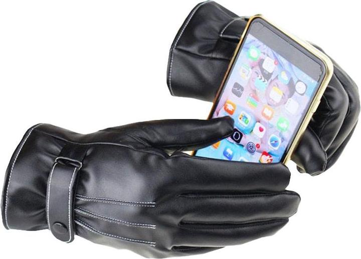 Actual product image PhoneLook Gants en similicuir pour écran tactile unisexe taille M (M)