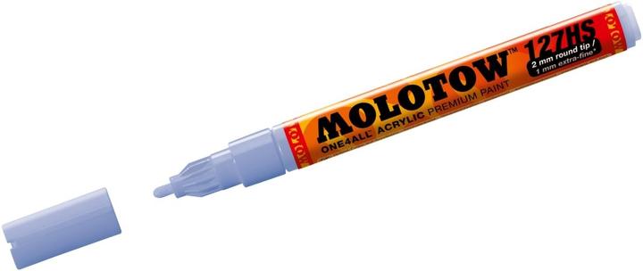 Actual product image Molotow Permanent marker One4All 127 HS refillable 2mm blue-violet pastel (blue violet pastel, 2 mm, 1 x)