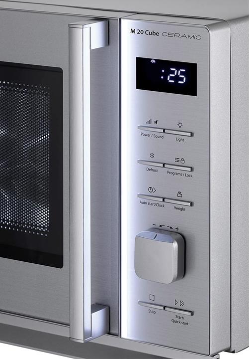 Image du produit Caso Micro-ondes M 20 Cube Ceramic, Argent (20 l)