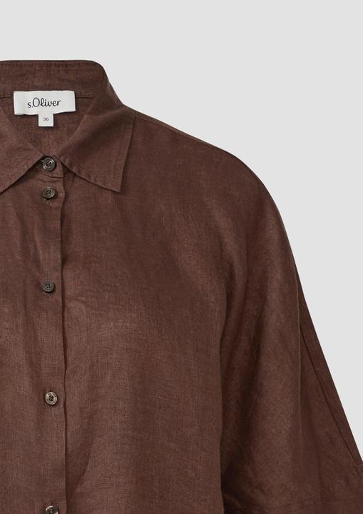 Immagine prodotto S.Oliver Bluse Kurzarmbluse aus Leinen im Relaxed Fit (40)