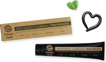 Actual product image Mohani Whitening Charcoal Toothpaste Natural Whitening Paste From Activated Carbon 75Ml (75 ml)