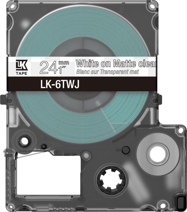 Produktbild Epson Matte Clear/White 24mm LK-6TWJ (2.40 cm, Transparent)