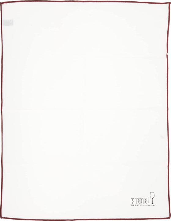 Produktbild Riedel GLASTUCH MICRO WEISS MIT ROTEM RAND 620284WR 50x64cm 0010/07 (1 Stk.)