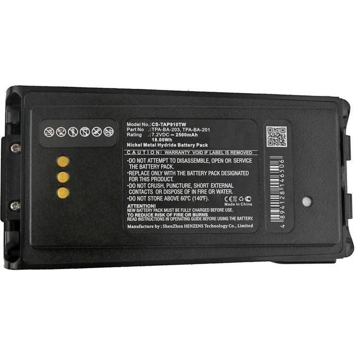 CoreParts Battery for Two-Way Radio, Notebook Akku, Schwarz
