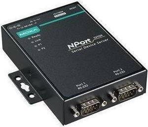 Moxa NPORT 5210A-T - 2-Port RS-232 Device Server mit Überspannungsschutz, -40 bis 75C Betriebstemperatur