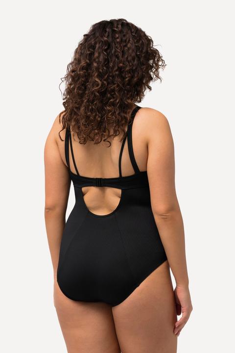 Actual product image Ulla Popken Beaded Neckline One Piece Swimsuit (58)