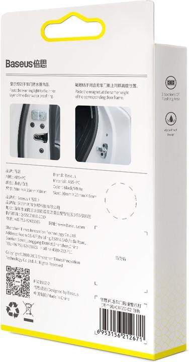 Actual product image Baseus Door open warning light2pcs/packWhite