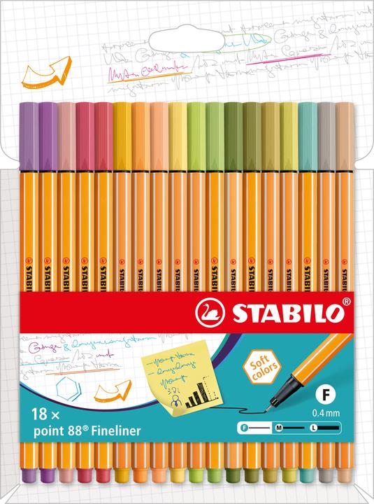 Image du produit STABILO Point 88 (Multicolore, 18 x)
