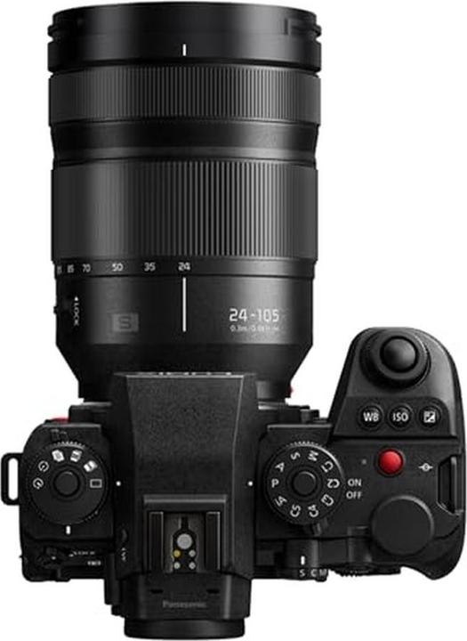 Produktbild Panasonic Lumix S1IIE + S Series 24-105mm F4 Macro L-Mount (24 - 105 mm, 24.20 Mpx, Vollformat)