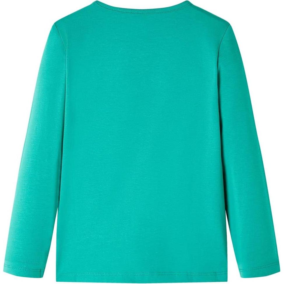 Thumbnail - VidaXL, Shirt, Kinder-Langarmshirt Hellgrün 92,Material: 95 % Baumwolle. 5, Grün, (92)