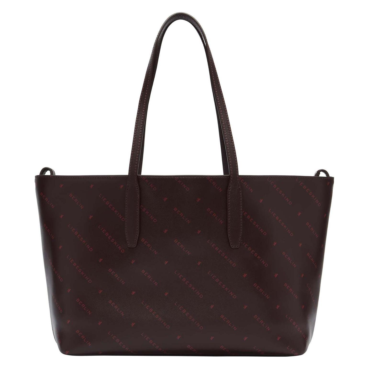 Liebeskind Berlin, Damen, Tasche, Shopper Aus Nappaleder Mit Schriftzug, Rot