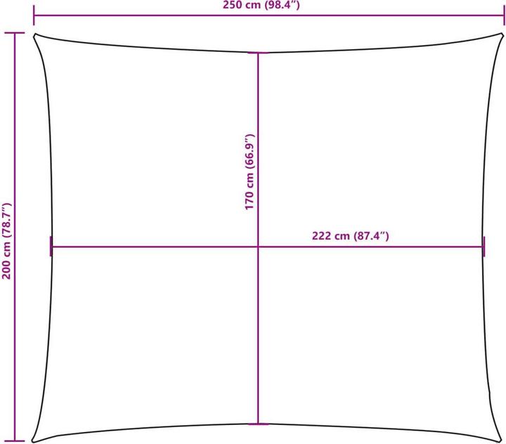 Produktbild vidaXL Sonnensegel (200 x 250 cm)